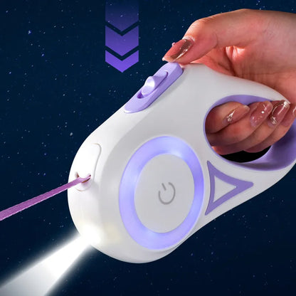 Guinzaglio Retrattile con Luce LED per Cani e Gatti 3M/5M