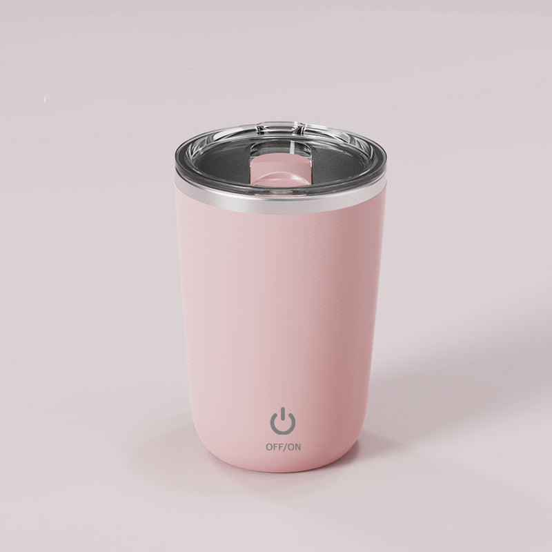 Tazza Termica Automatica | Miscelatore Magnetico USB Type-C, in Acciaio Inox,Ideale per Caffè,Latte e Integratori.