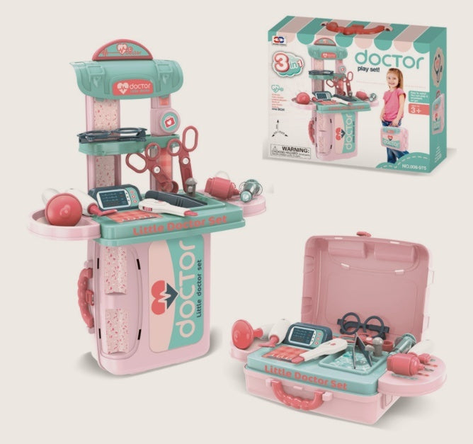 Set Giochi di Ruolo per Bambini - Cucina Dottore Trucco Attrezzi