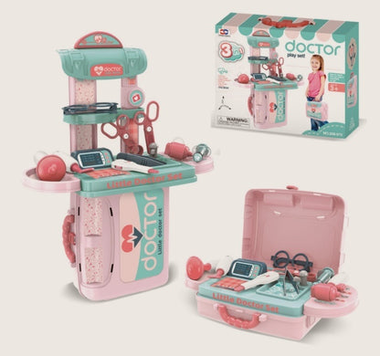 Set Giochi di Ruolo per Bambini - Cucina Dottore Trucco Attrezzi