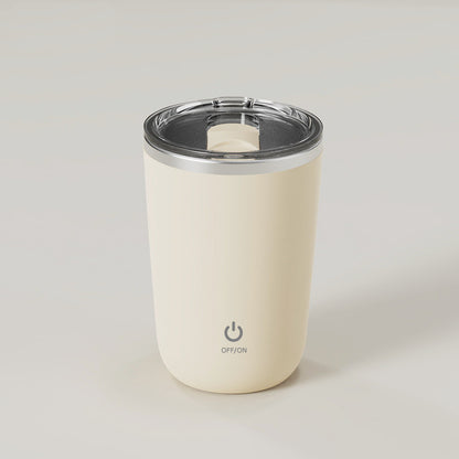 Tazza Termica Automatica | Miscelatore Magnetico USB Type-C, in Acciaio Inox,Ideale per Caffè,Latte e Integratori.