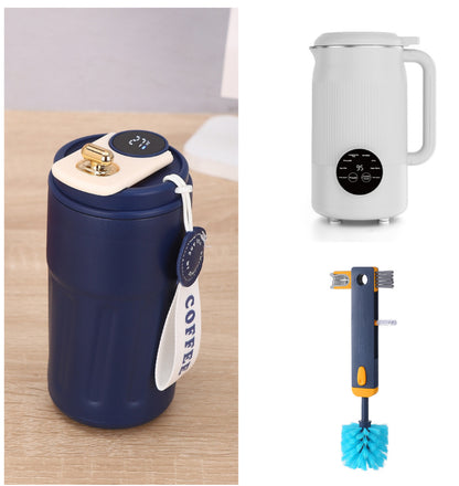 Borraccia Termica Smart Digitale 450ml - Bottiglia Acciaio Inox con Display Temperatura