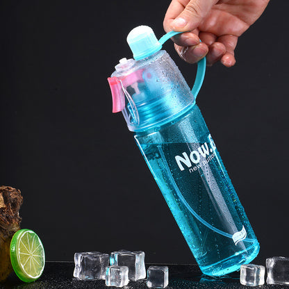 Borraccia Spray Nebulizzatore Sport - Bottiglia Acqua con Vaporizzatore