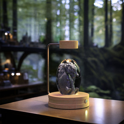 Lampada Notturna Sfera Cristallo 3D - Luce LED USB Decorativa da Comodino
