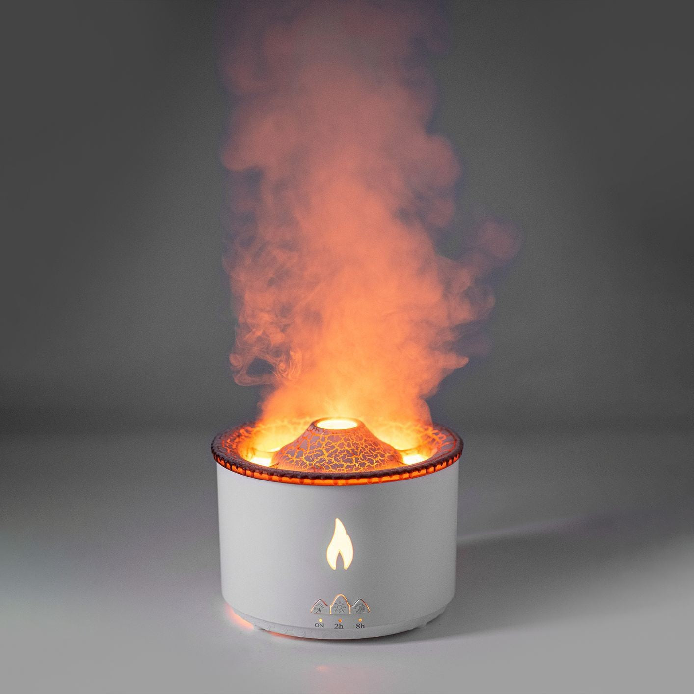 Umidificatore Ultrasonico Effetto Fiamma - Diffusore Aromi con Luce LED 350ml