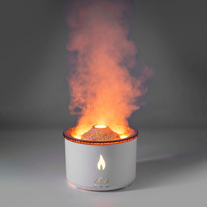 Umidificatore Ultrasonico Effetto Fiamma - Diffusore Aromi con Luce LED 350ml