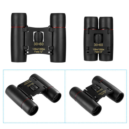 Binocolo Compatto 30x60 Professionale Pieghevole con Custodia