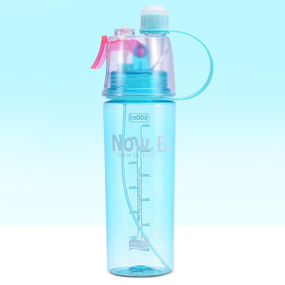 Borraccia Spray Nebulizzatore Sport - Bottiglia Acqua con Vaporizzatore