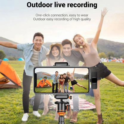 Microfono Wireless Lavalier per iPhone e Android - Audio Professionale