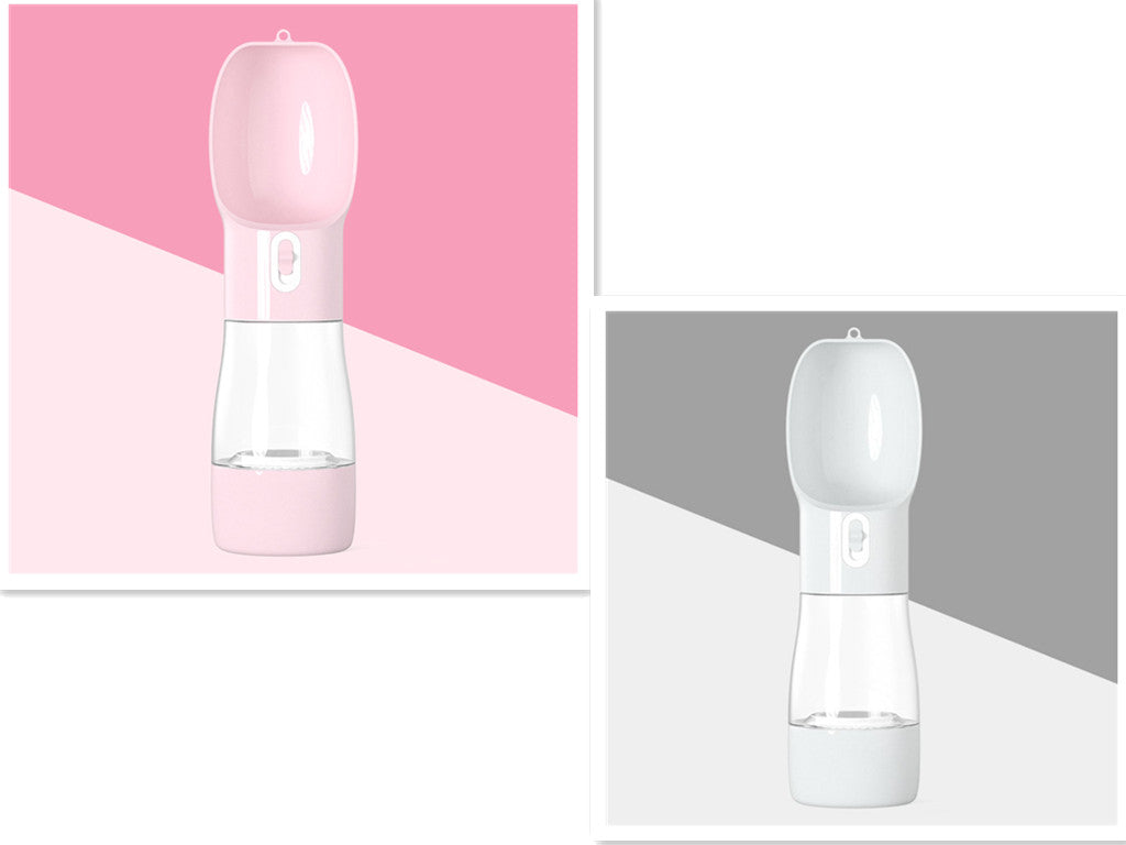 Dispenser Acqua Portatile per Cani 2in1 - Borraccia Viaggio con Contenitore Cibo