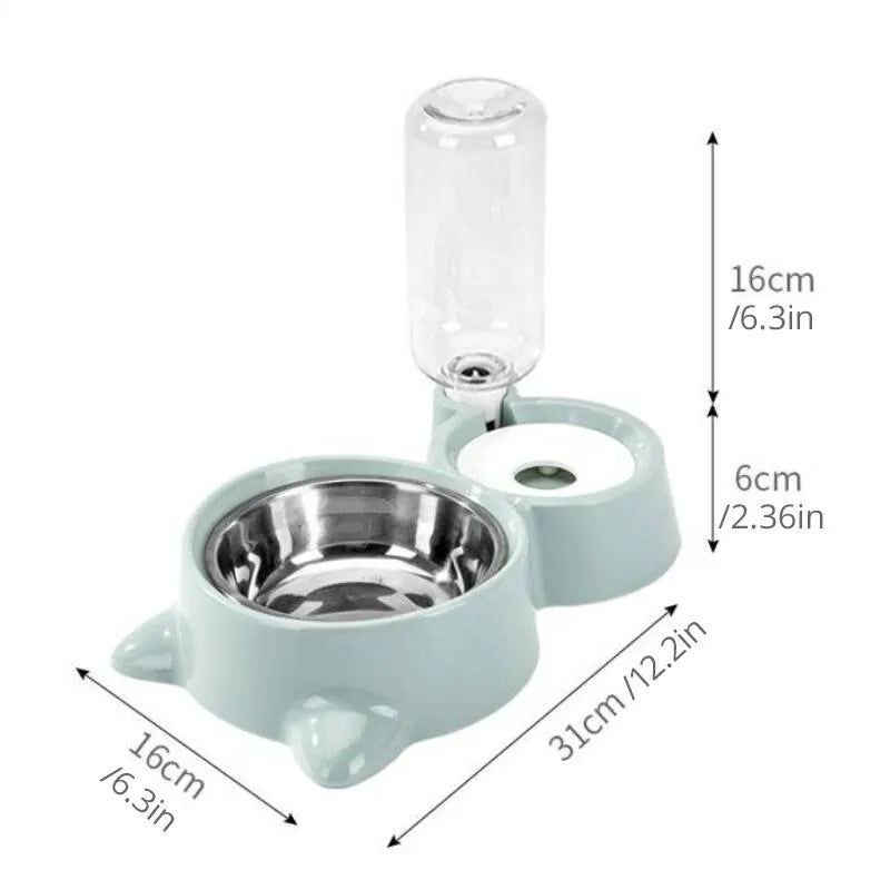 Ciotola Automatica per Cani e Gatti - Fontana Acqua con Dispenser Antigravità