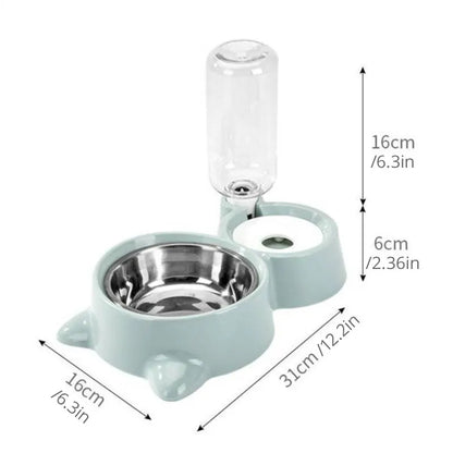 Ciotola Automatica per Cani e Gatti - Fontana Acqua con Dispenser Antigravità