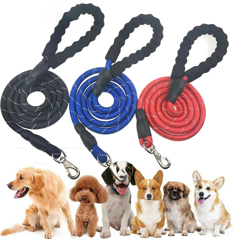 Guinzaglio Riflettente per Cani con Manico Imbottito 1.5m