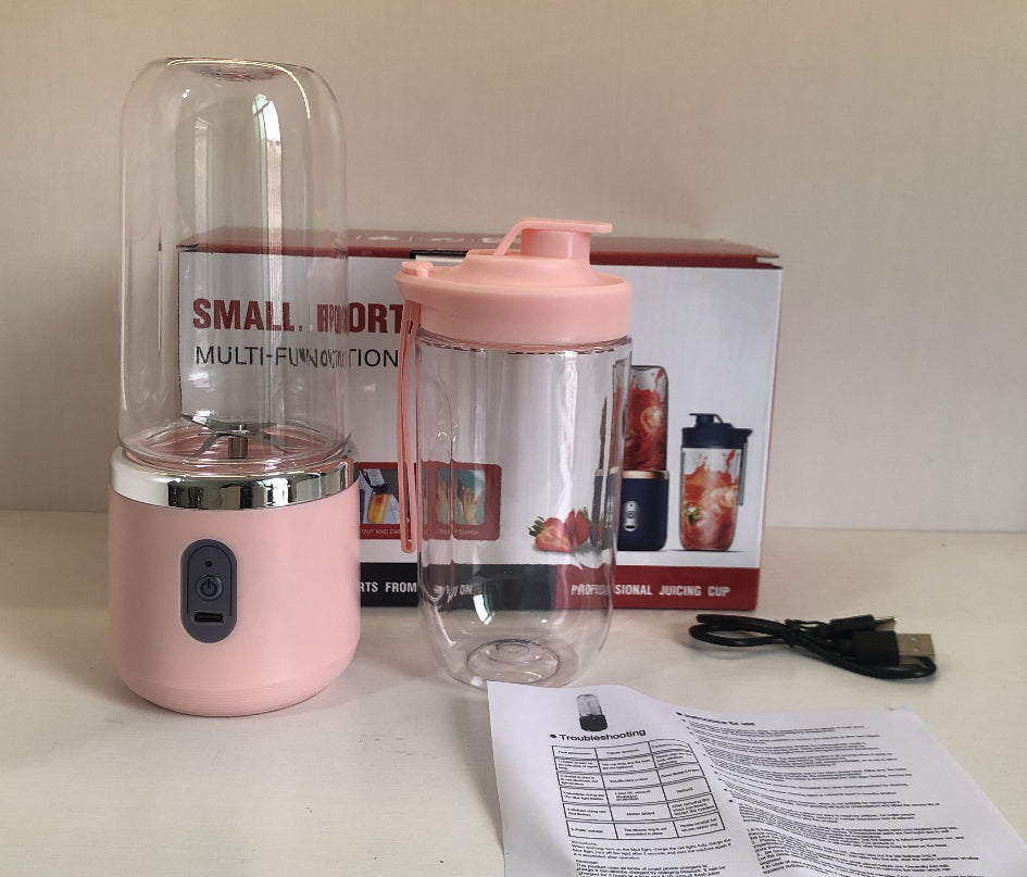 Frullatore Portatile 6 Lame con Ricarica USB - Mini Blender per Smoothie e Frullati 400ml