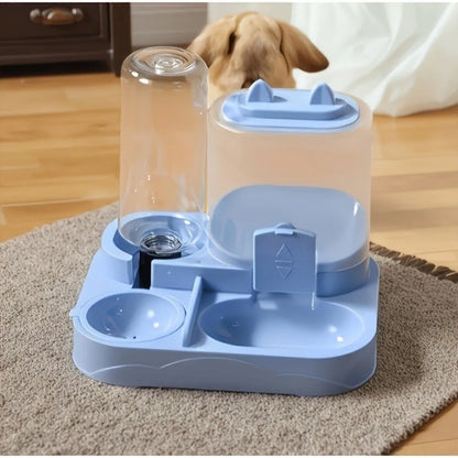 Mangiatoia Automatica 2 in 1 per Gatti con Dispenser Acqua
