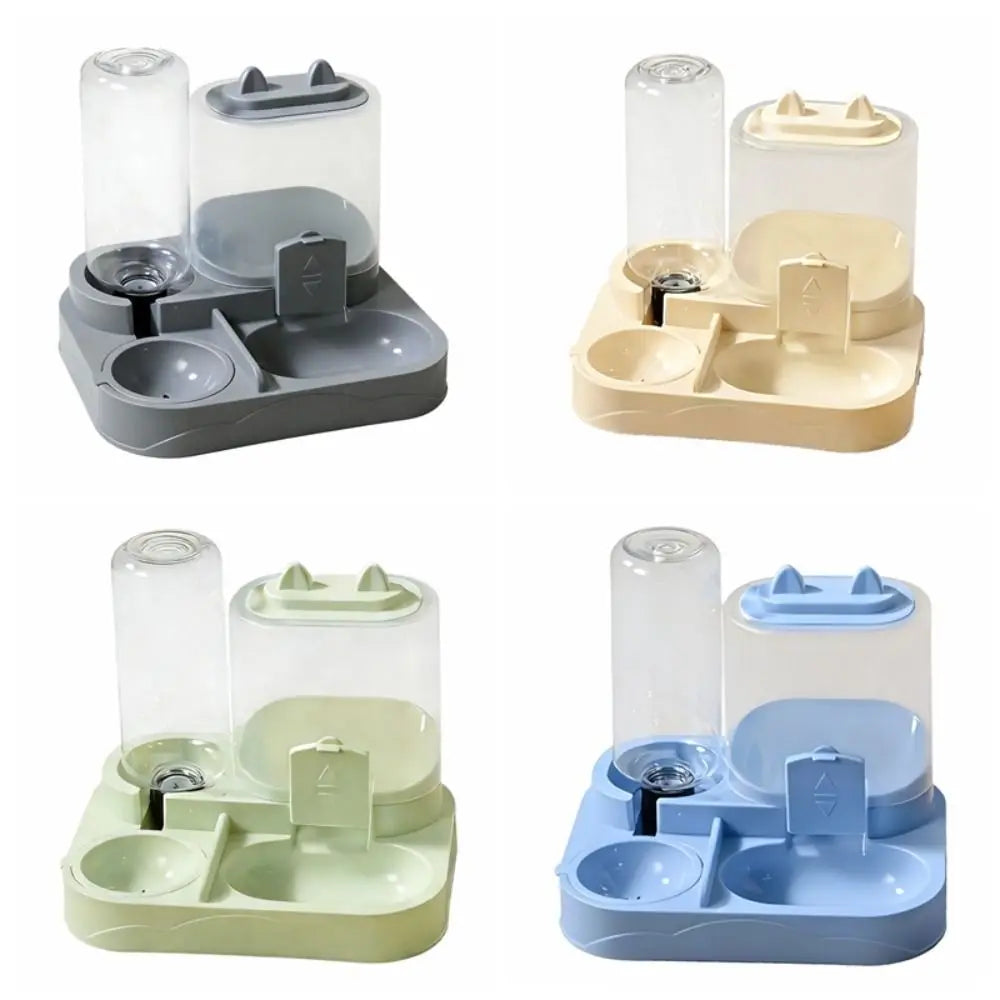 Mangiatoia Automatica 2 in 1 per Gatti con Dispenser Acqua