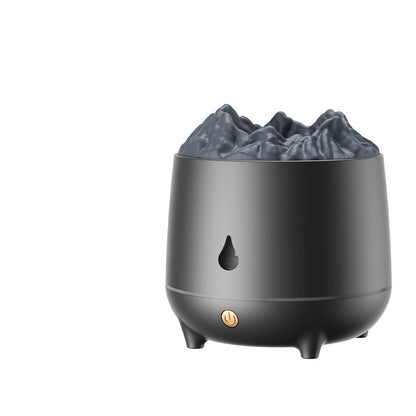 Umidificatore Vulcano con Effetto Fiamma - Diffusore Aromaterapia LED Design Creativo