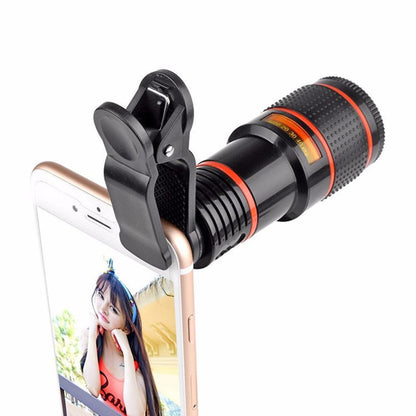 Lente Telescopica 8X Clip-On per Smartphone con Zoom Ottico HD