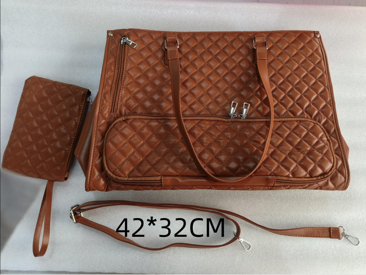 Borsa Termica Trapuntata 2-in-1 Donna con Portafoglio - Lunch Bag e Laptop Bag