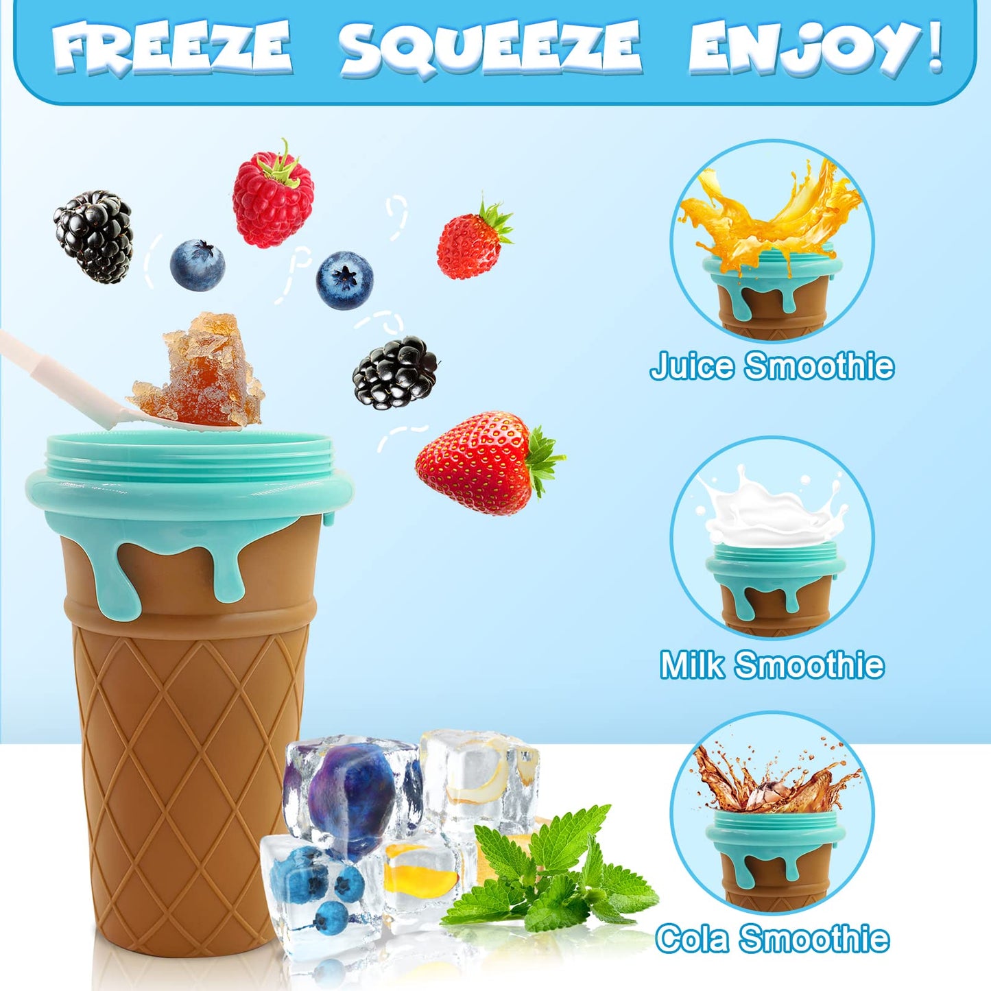Magic Slushy Cup - Bicchiere Granita Istantanea Fatto in Casa | Slushy Maker