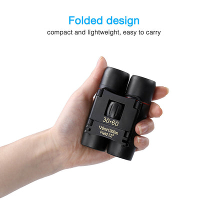 Binocolo Compatto 30x60 Professionale Pieghevole con Custodia