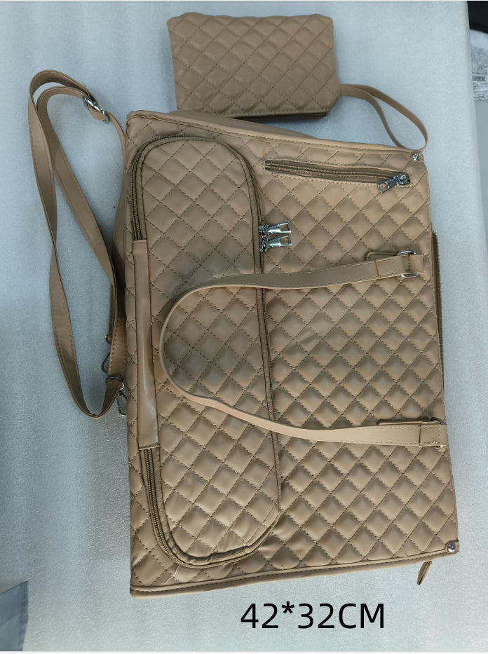 Borsa Termica Trapuntata 2-in-1 Donna con Portafoglio - Lunch Bag e Laptop Bag