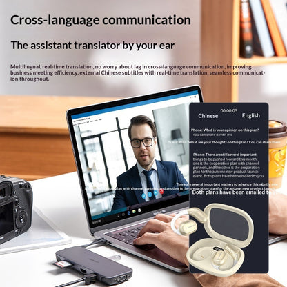 Auricolari Bluetooth con Traduzione Vocale Intelligente Y16 - Traduttore Simultaneo