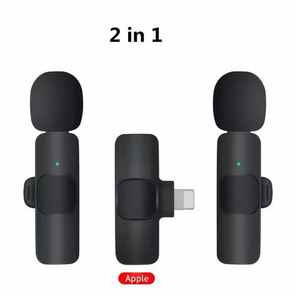 Microfono Wireless Lavalier per iPhone e Android - Audio Professionale