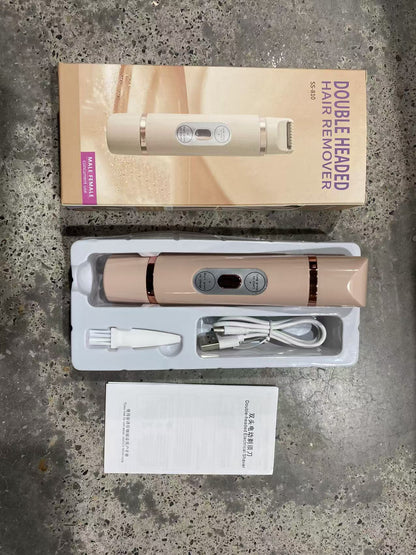 Rasoio Elettrico Donna Doppia Testina Indolore - Epilatore USB Ricaricabile