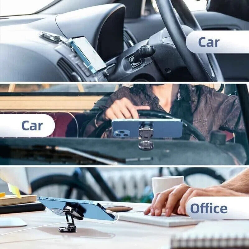 Supporto Magnetico Auto per Smartphone Pieghevole Rotante 360°