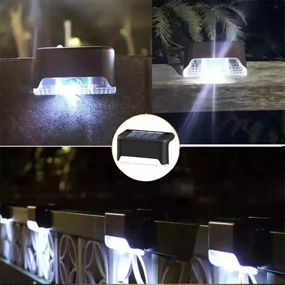 Luci Solari LED per Esterni - Set 4 Pezzi per Scale, Giardino, Patio