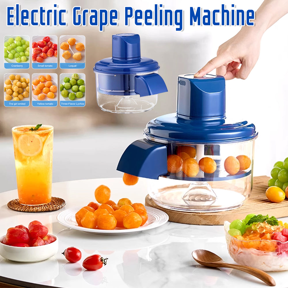 Sbuccia Frutta e Verdura Elettrico - Pela Uva, Pomodorini, Aglio, Cipolle Ricaricabile USB