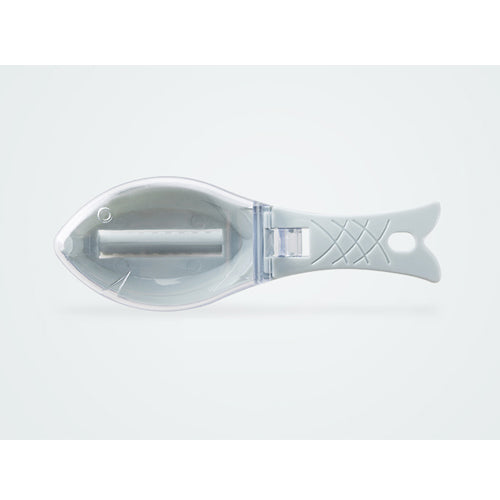 Squamapesce Professionale con Coperchio - Design a Pesce per Cucina
