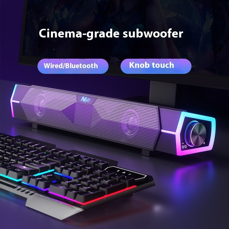 Speaker Bluetooth Doppio con Subwoofer - Audio Surround Qualità Cinema per PC