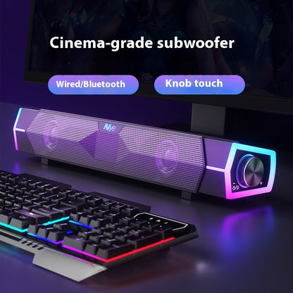 Speaker Bluetooth Doppio con Subwoofer - Audio Surround Qualità Cinema per PC