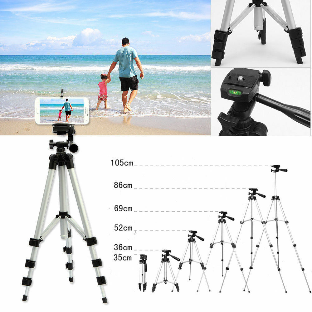 Treppiede Professionale Alluminio 117cm per Smartphone e Fotocamera