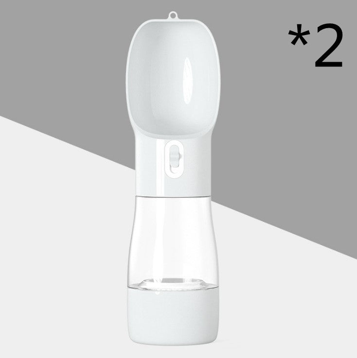 Dispenser Acqua Portatile per Cani 2in1 - Borraccia Viaggio con Contenitore Cibo