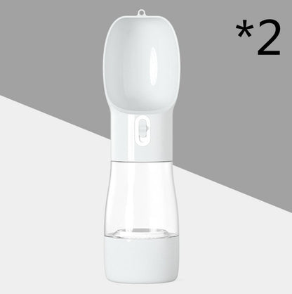 Dispenser Acqua Portatile per Cani 2in1 - Borraccia Viaggio con Contenitore Cibo
