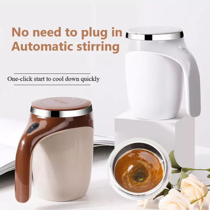 Tazza Mescolatrice Automatica Magnetica - Mug Elettrica Ricaricabile USB 400ml