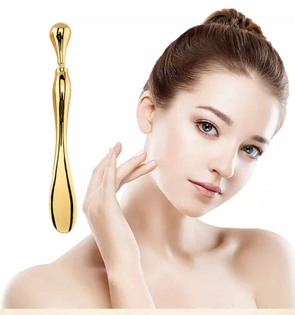 Massaggiatore Occhi 2-in-1 con Spatola Crema in Lega di Zinco