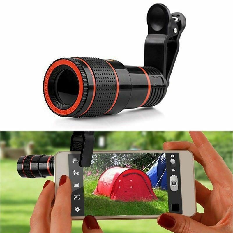 Lente Telescopica 8X Clip-On per Smartphone con Zoom Ottico HD