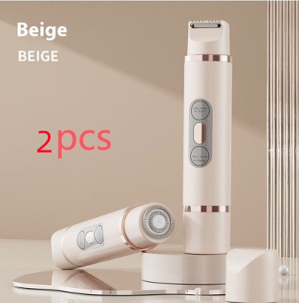 Rasoio Elettrico Donna Doppia Testina Indolore - Epilatore USB Ricaricabile