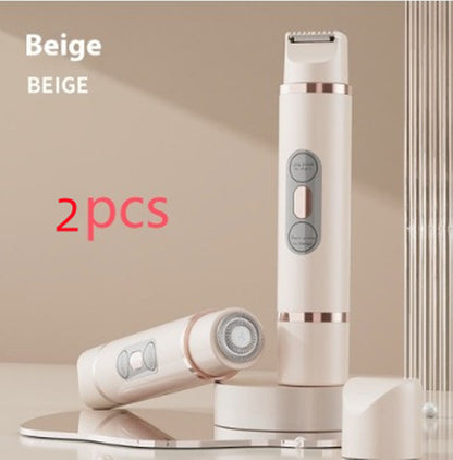 Rasoio Elettrico Donna Doppia Testina Indolore - Epilatore USB Ricaricabile