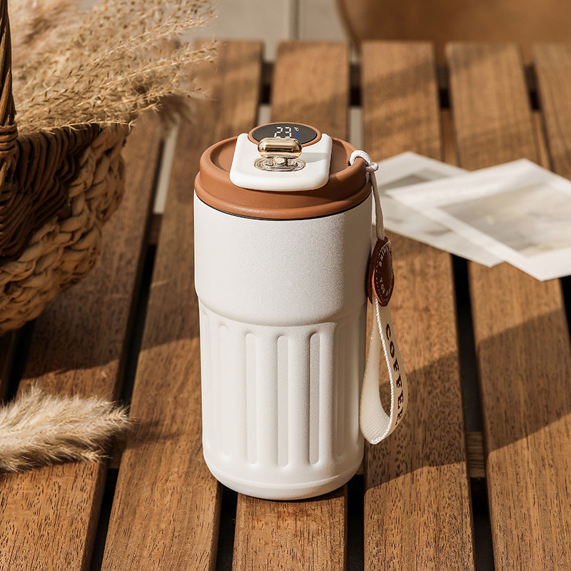 Borraccia Termica Smart Digitale 450ml - Bottiglia Acciaio Inox con Display Temperatura