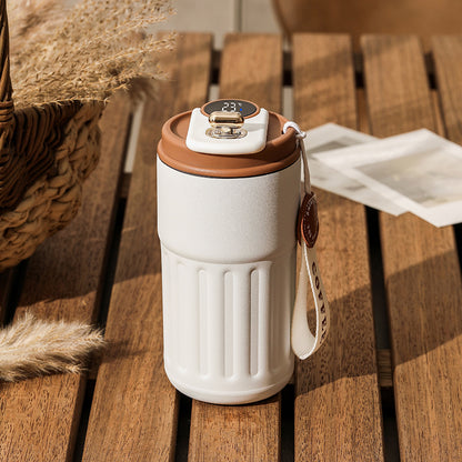 Borraccia Termica Smart Digitale 450ml - Bottiglia Acciaio Inox con Display Temperatura
