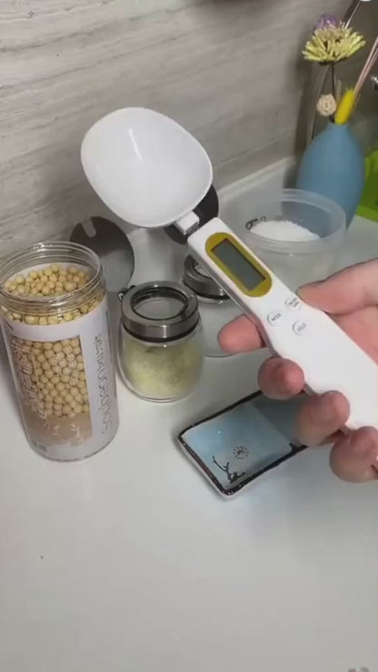 Bilancino Digitale da Cucina con Display LCD - Cucchiaio Dosatore Elettronico di Precisione