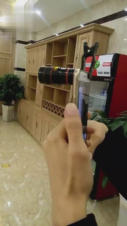 Lente Telescopica 8X Clip-On per Smartphone con Zoom Ottico HD